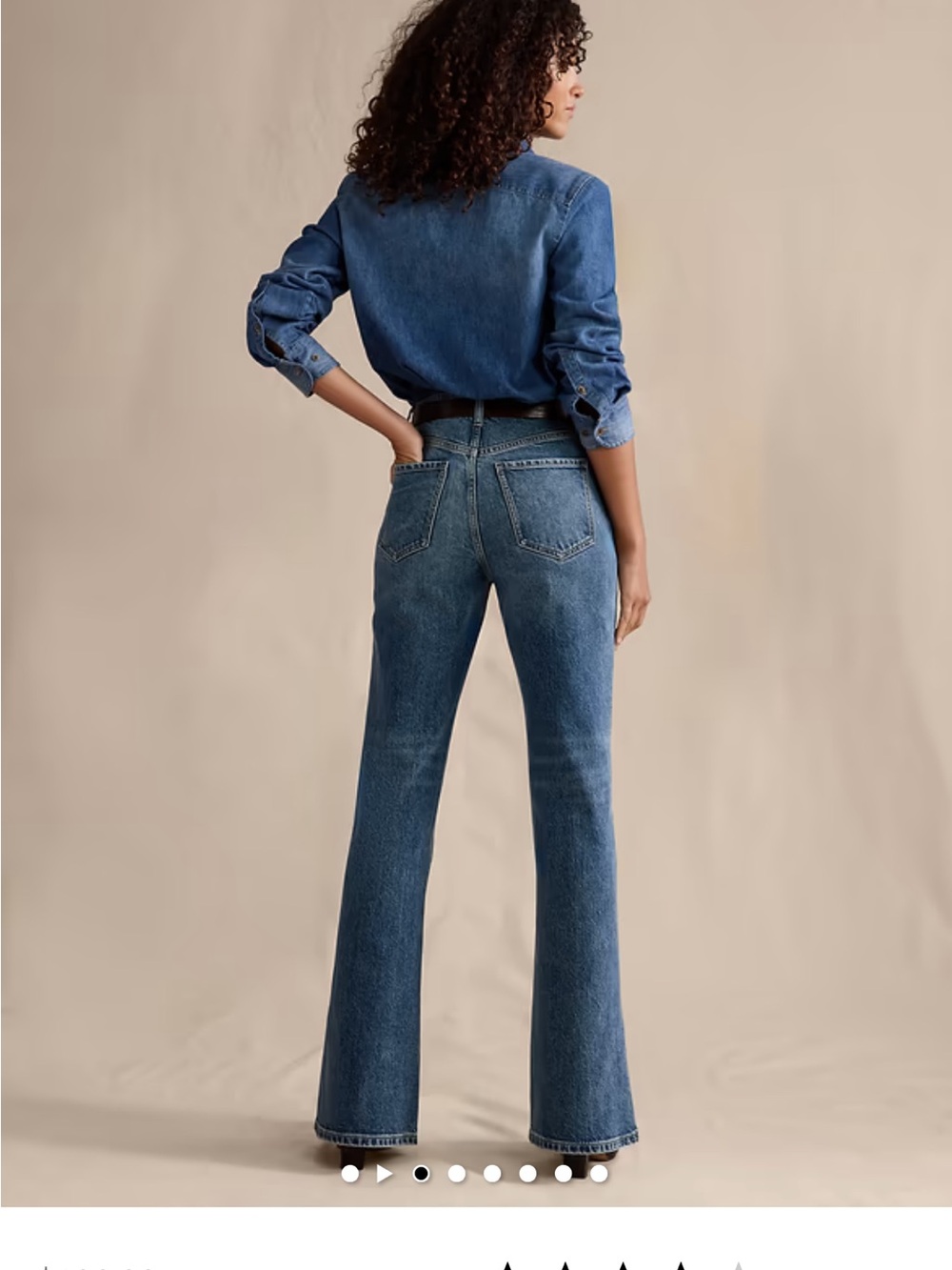 Banana Republic Women's Wide-Leg Jeans in Blue Denim